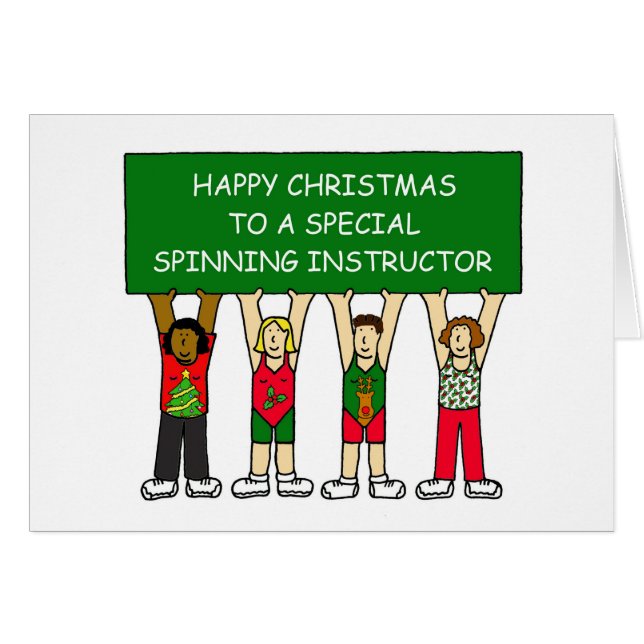 回転のインストラクターの幸せなクリスマス (正面横)