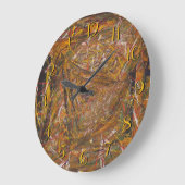 回転の後方の時計 ラージ壁時計 (傾斜)