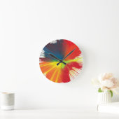 回転の芸術の時計 ラウンド壁時計 (ホーム)