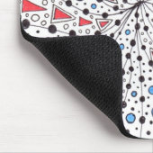 回転の落書きのマウスパッド マウスパッド (コーナー)