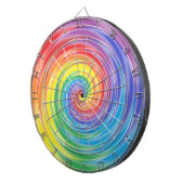 回転の虹のダート盤 ダーツボード (正面右)
