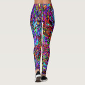 回転カラフルカラー旋回 レギンス (裏面)