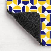 回転サークル – 深いネイビーと琥珀 マウスパッド (コーナー)