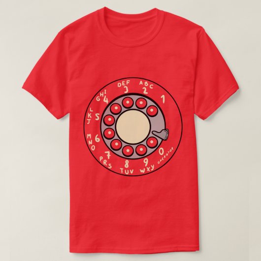 回転ダイヤル Tシャツ (デザイン正面)