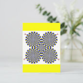 回転ヘビ ポストカード (スタンド正面)