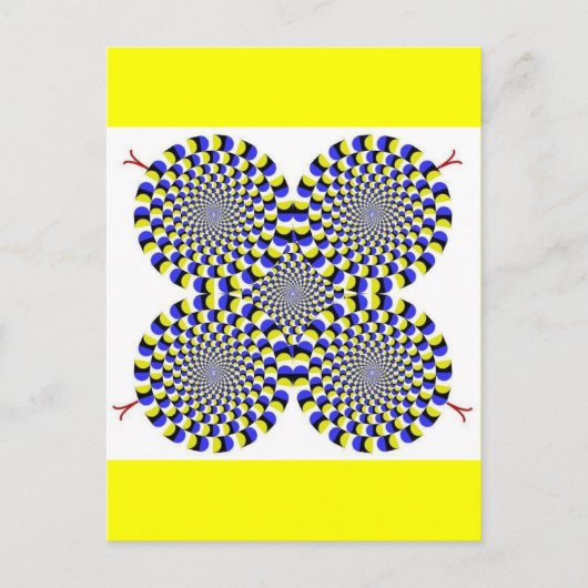 回転ヘビ ポストカード (正面)