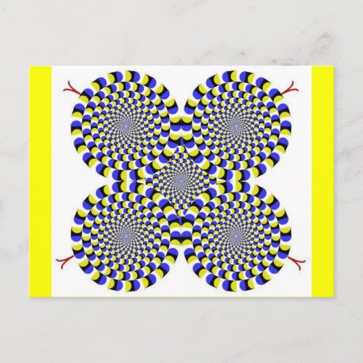 回転ヘビ ポストカード (正面)