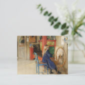 回転ホイールでの小さな女の子 ポストカード (スタンド正面)