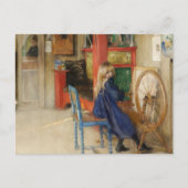 回転ホイールでの小さな女の子 ポストカード (正面)