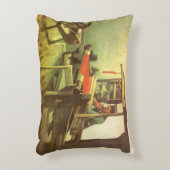 回転ホイールに面したヴィンセント離れバンゴッホウィーバー アクセントクッション (正面(垂直))