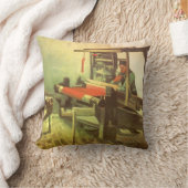 回転ホイールに面したヴィンセント離れバンゴッホウィーバー クッション (ブランケット)