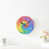 回転レインボークロック ラウンド壁時計 (ホーム)