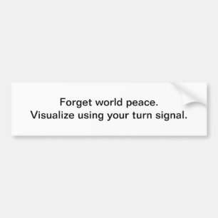 回転信号 バンパーステッカー