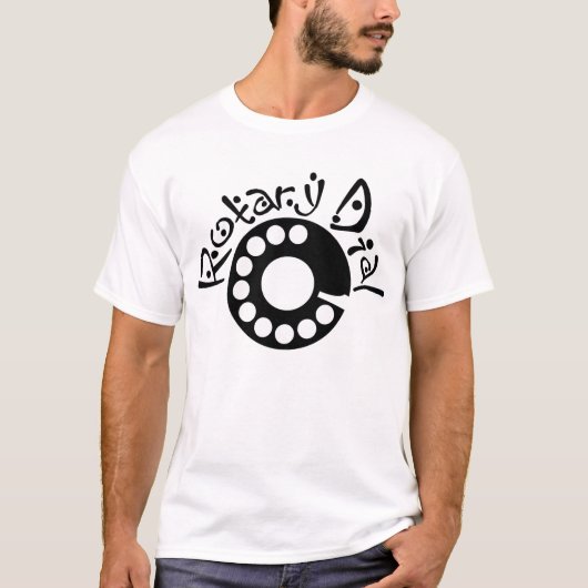 回転式のダイヤル Tシャツ (正面)