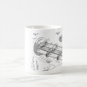 回転式凧のパテントのマグ- US2768803 コーヒーマグカップ (中央)