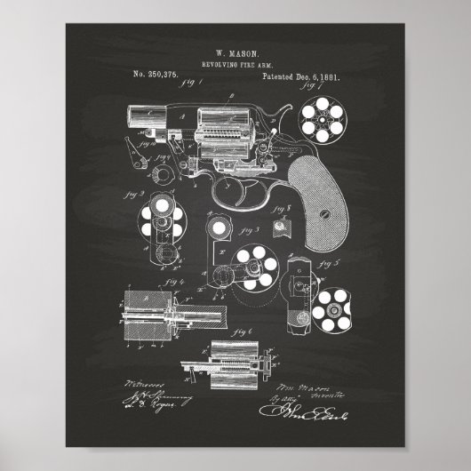 回転式火器1881特許技術 – シャルボード ポスター (正面)