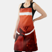 回転式蛍光灯Iに届く人 エプロン (インサイチュ)