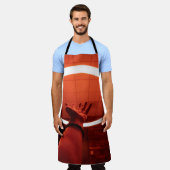 回転式蛍光灯Iに届く人 エプロン (着用した状態)