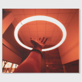 回転式蛍光灯Iに届く人 ラッピングペーパー (フラット)