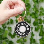 回転式電話ダイヤル キーホルダー (手)