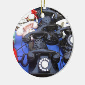 回転式電話 セラミックオーナメント (左)