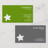 回転星記号 – 緑669900 名刺 (正面/裏面)