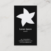 回転星 – 黒 名刺 (裏面)