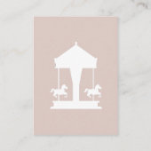 回転木馬おむつラッフルチケット エンクロージャーカード (裏面)