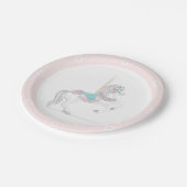 回転木馬かわいらし馬プレート ペーパープレート (アングル)