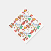 回転木馬とくるみ割り休日パターン スタンダードカクテルナプキン (角)