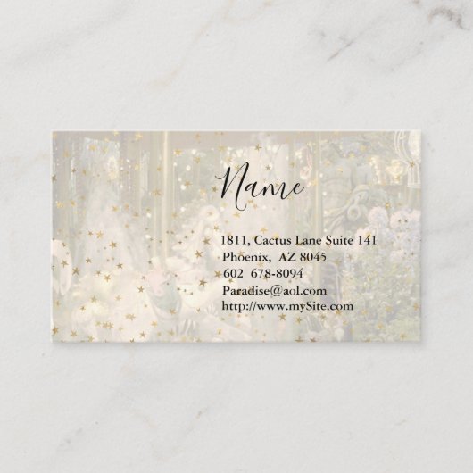 回転木馬とゴールデンスターズ 名刺 (正面)