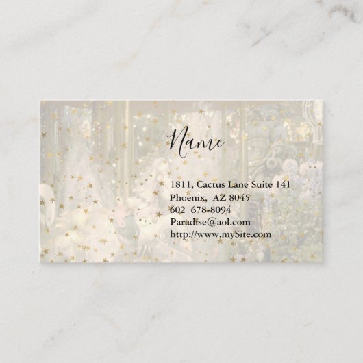 回転木馬とゴールデンスターズ 名刺 (正面)