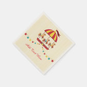 回転木馬とスターバント スタンダードカクテルナプキン (角)