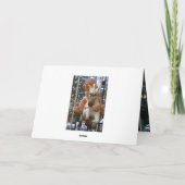 回転木馬とテディベア カード (裏面)