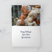 回転木馬とテディベア カード (内部)