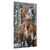 回転木馬とテディベア クリップボード (右)