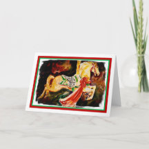 回転木馬のクリスマスカード