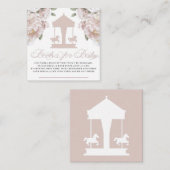 回転木馬のベビー エンクロージャーカード (正面/裏面)