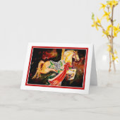 回転木馬の休日カード カード (黄色い花)