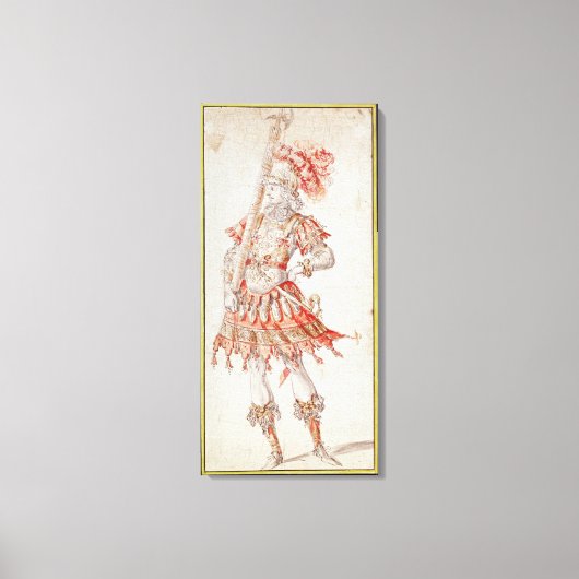 回転木馬の衣装デザイン, c.1662 キャンバスプリント (正面)