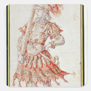 回転木馬の衣装デザイン, c.1662 スクエアシール
