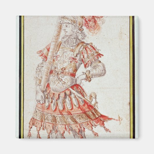 回転木馬の衣装デザイン, c.1662 マグネット (正面)