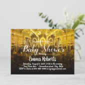 回転木馬の赤ちゃんメリーシャワーが回る 招待状 (スタンド正面)