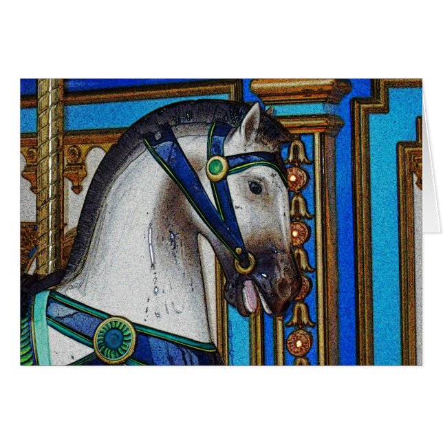 回転木馬の馬の充電器 (正面横)