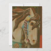 回転木馬の馬カスタマイズ可能 招待状 (裏面)