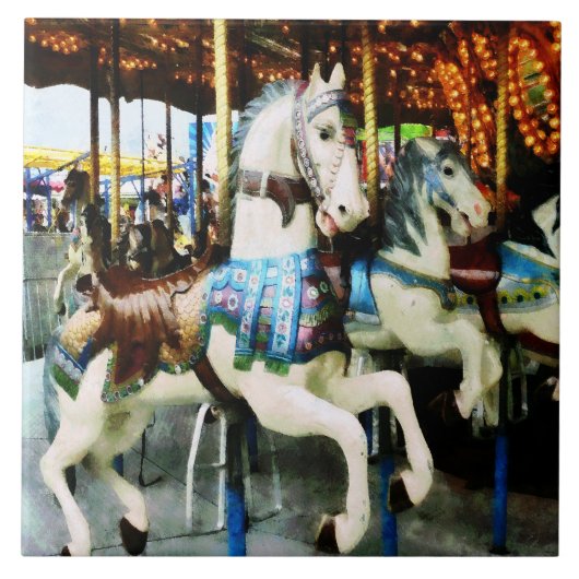 回転木馬の馬 タイル (正面)