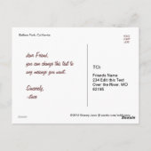 回転木馬はがき ポストカード (裏面)