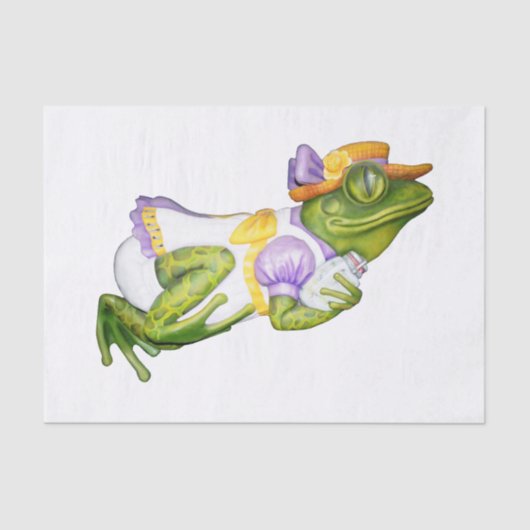 回転木馬アニマルカエル写真ティッシュペーパー 薄葉紙 (正面)