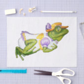 回転木馬アニマルカエル写真ティッシュペーパー 薄葉紙 (クラフト)