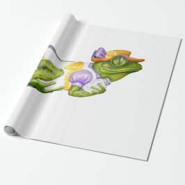 回転木馬アニマルカエル写真ラッピングペーパー ラッピングペーパー